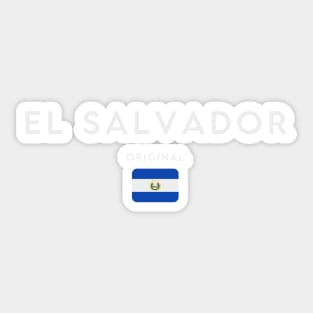 El Salvador flag, Salvadoran flag Sticker